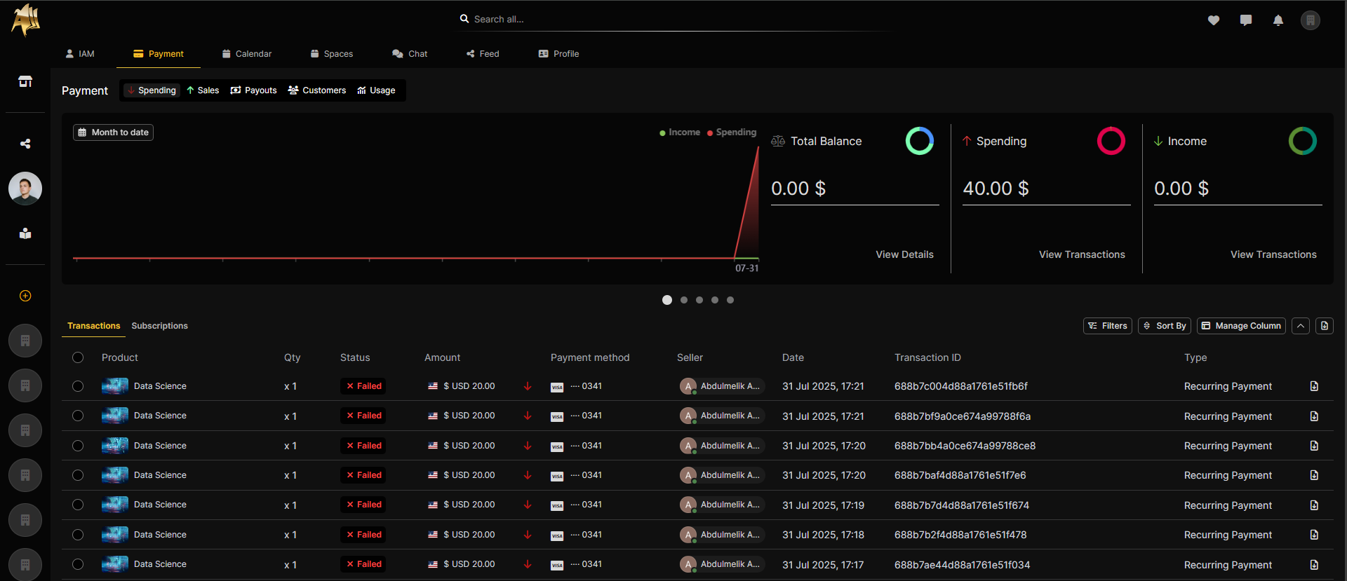 Retry Payment Example Image